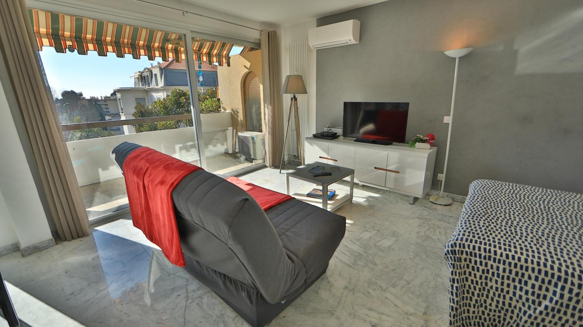 Studio Parking Fibre Piscine Clim Le Cannet Luaran gambar